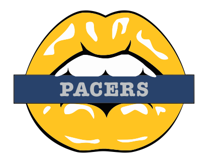 Indiana Pacers Lips Logo vinyl decal